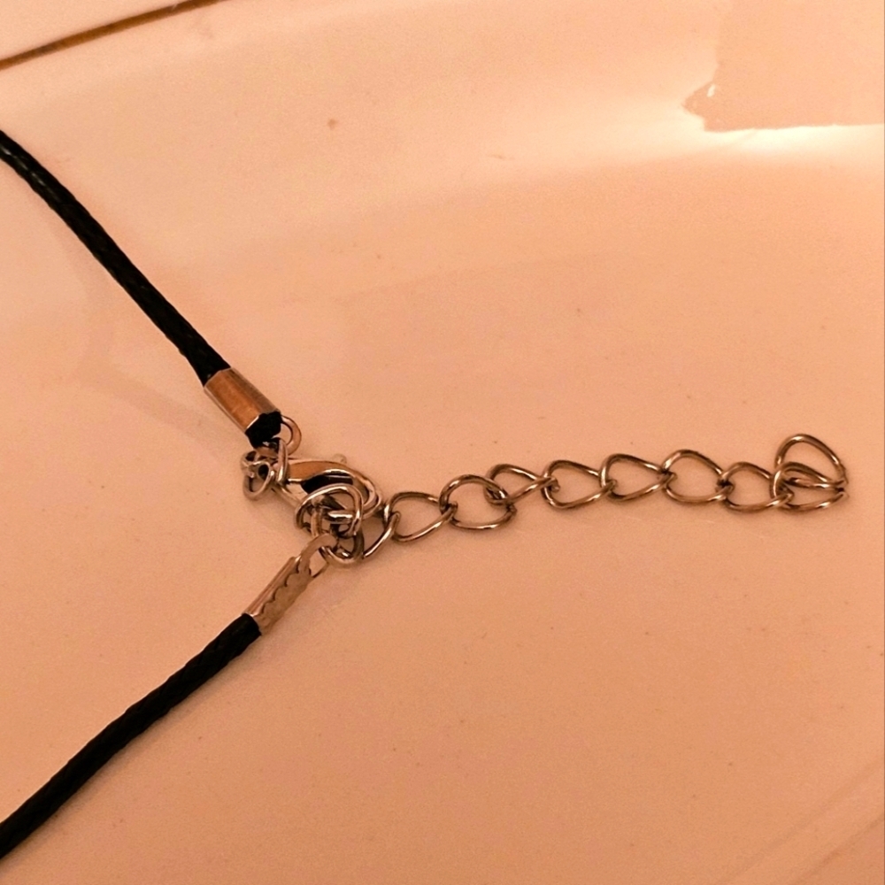 NEW Silver and Black Owl Pendant Necklace N1P54 - Picture 3 of 5